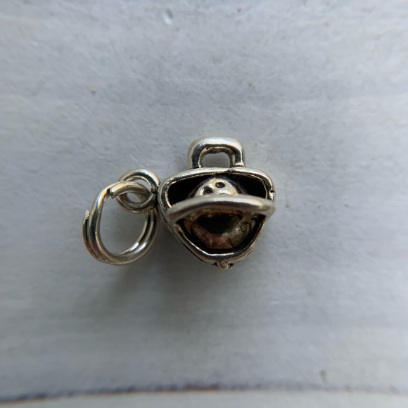 Sterling Silver Bowling Bag Charm - Picture 4 of 6